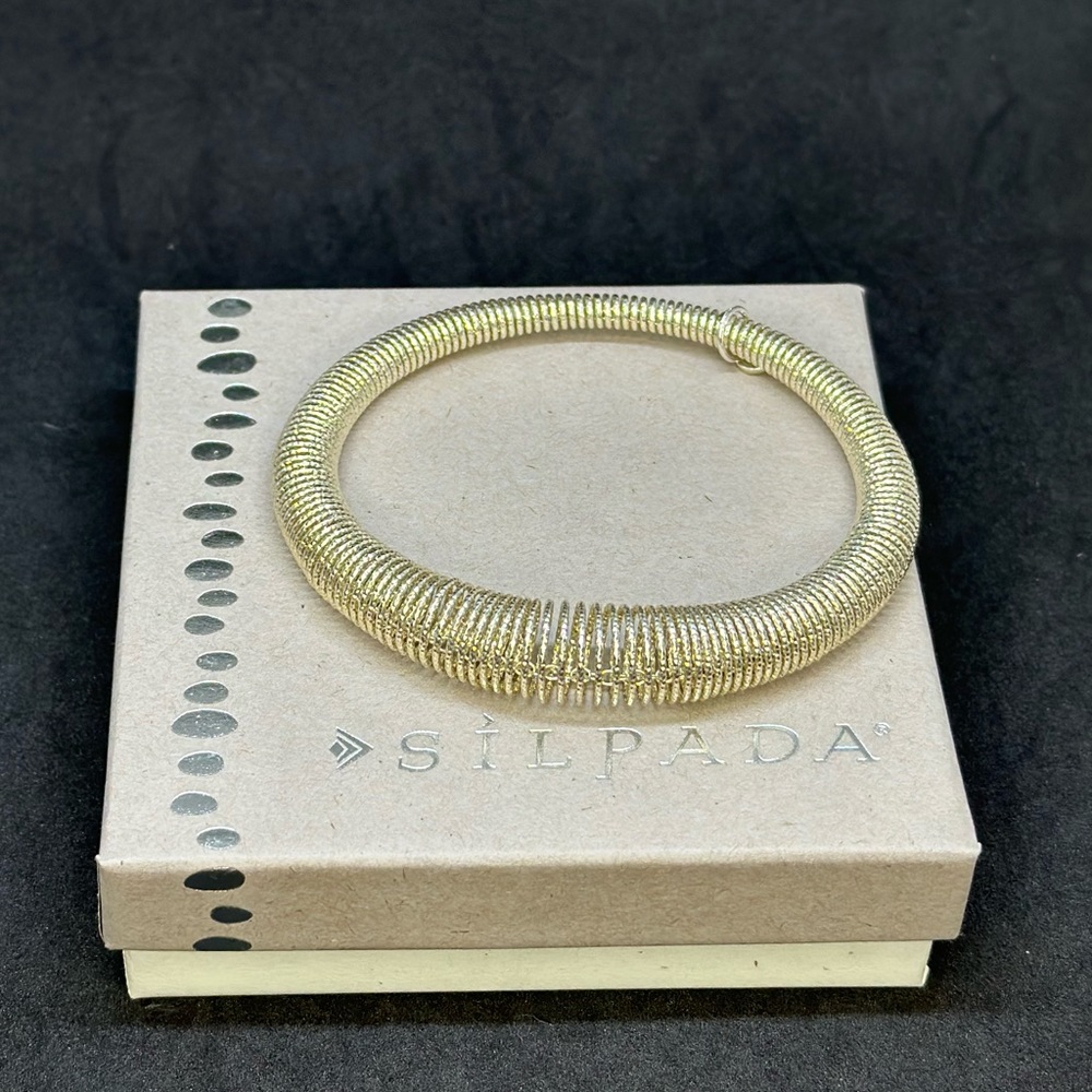 Silpada Brio Sterling Silver Stretch bracelet